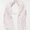 DistriCenter Foulard écru Et Traits Dorés Femme -Hipanema Soldes 1991114 051