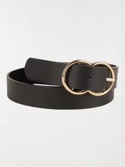 DistriCenter Ceinture Boucles Rondes Dorées Femme