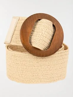 DistriCenter Ceinture Femme Coloris écru