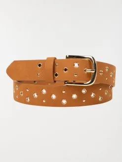 DistriCenter Ceinture Camel Femme