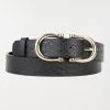 DistriCenter Ceinture Texturée Noire Femme -Hipanema Soldes 4956098 900