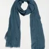 DistriCenter Foulard Uni Bleu Paon Femme 2 DistriCenter Foulard Uni Bleu Paon Femme -Hipanema Soldes 4991083 289