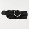 DistriCenter Ceinture Noire Tressée Femme -Hipanema Soldes 5956098 900