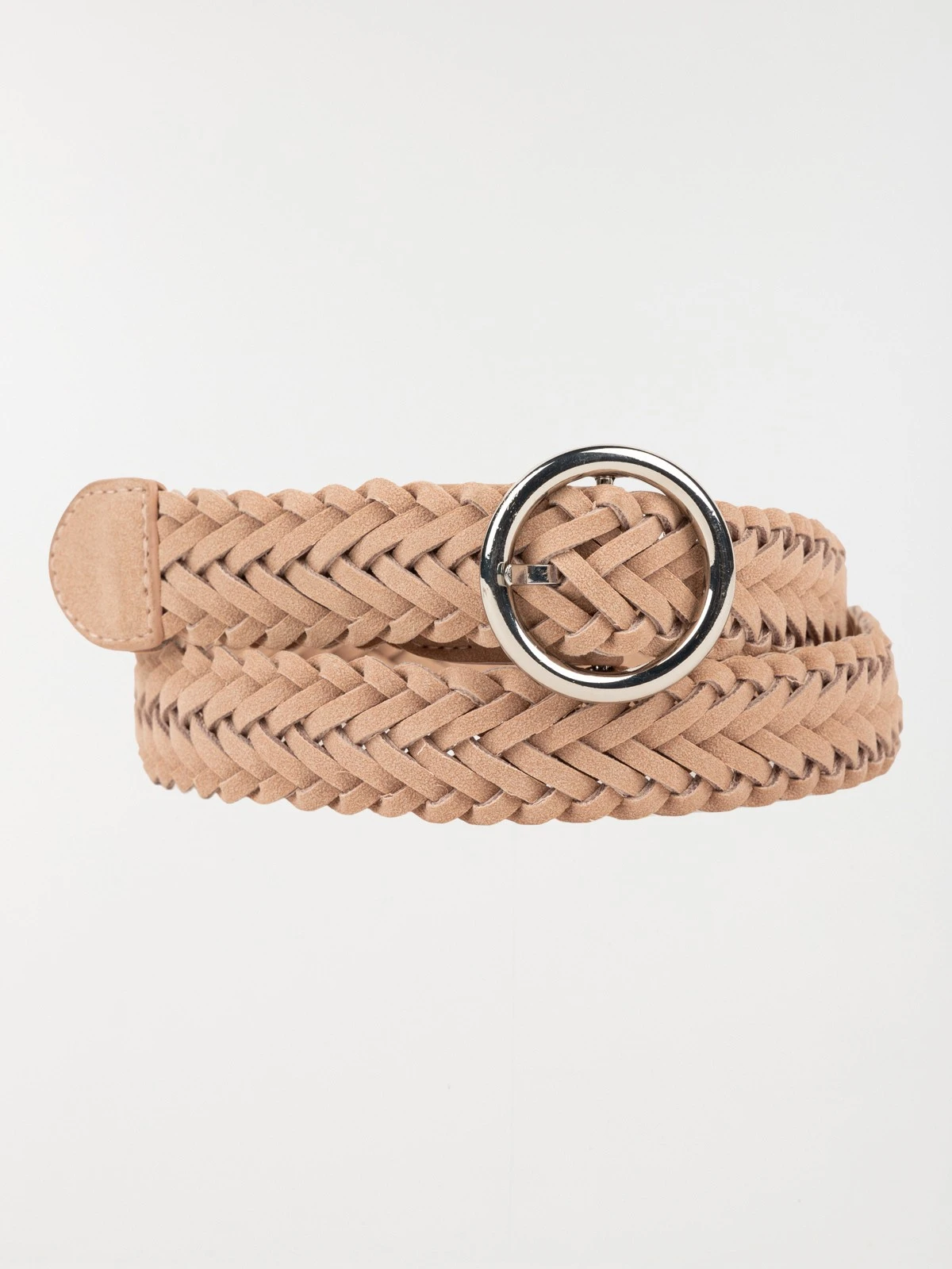 DistriCenter Ceinture Tressée Rose Femme 3 DistriCenter Ceinture Tressée Rose Femme