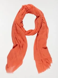 DistriCenter Foulard Uni Femme Orange Sienne