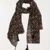 DistriCenter Foulard Imprimé Ethnique Femme Noir -Hipanema Soldes 5991107 900