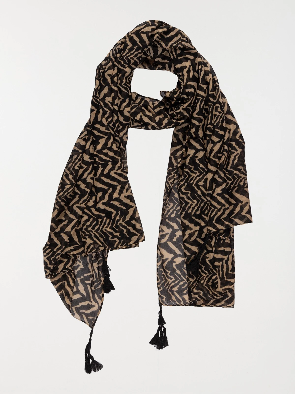 DistriCenter Foulard Imprimé Ethnique Femme Noir 3 DistriCenter Foulard Imprimé Ethnique Femme Noir