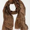 DistriCenter Foulard Imprimé Bandana Femme Café -Hipanema Soldes 5991108 717