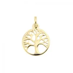 Pendentif Arbre De Vie Découpé Or 375 °°°