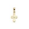 Pendentif Or 375 °°° CROIX AJOURE OZ Au Centre 12x7mm