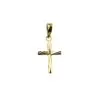 Pendentif CROIX Striée Or 375°°° 15x9mm -Hipanema Soldes 9jf0219 800x800 1