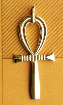 Croix Plaqué Or ANKH GRAVEE 72