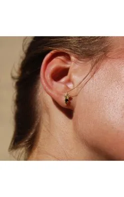 HIPANEMA Boucles D'oreilles Ikaria -Hipanema Soldes ikaria noir 2