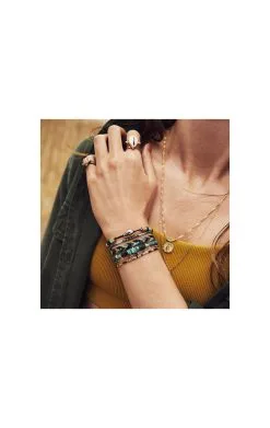 HIPANEMA Manchette Cubanita -Hipanema Soldes manchette cubanita black 3