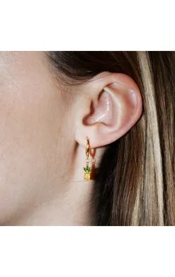 HIPANEMA Boucles D'oreilles Pineapple -Hipanema Soldes pineapple 1