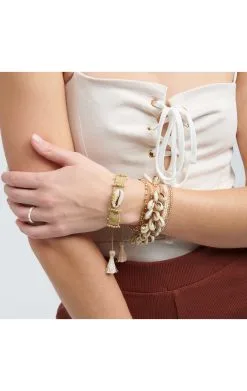 HIPANEMA Manchette Samoa -Hipanema Soldes samoa white 2